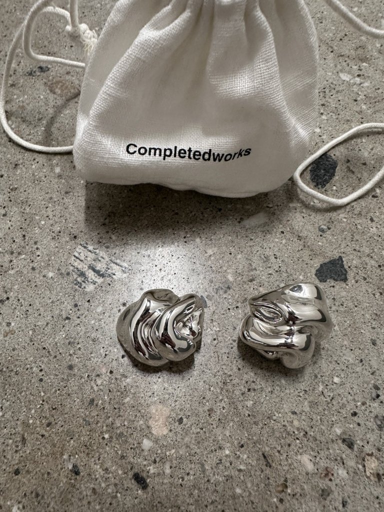 Completedworks Recycled Silver Earrings In Silver Plated — image 5 of 5